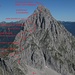Übersicht der Anstiegsroute von Süden (Durch Klick auf das Bild vergrößern)
