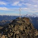 Das Gipfelkreuz auf dem Piz Sesvenna (3204,0m).