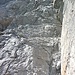 Über diese Felsen erfolgt der Anstieg zum Grat beim Abstecher auf den Hauptgipfel.