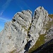 Felsformation im Aufstieg