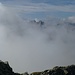 "Gipfelpanorama" von der Cima di Cregnell: nur der Pizzo dell Alpe Gelato lugt vor den Walliser Alpen aus dem Nebel hervor