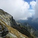 Auf dem Cima SW W-Grat: über dem Val Quarantèria die Alpe di Ribia
