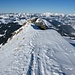 Auf dem höchsten Punkt des Wistätthorn 2362m (Der felsige Gipfelkopf im Hintergrund auf dem Tanja steht, ist nur ein Nebengipfel und ca. 5m kleiner)