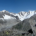 Region des Oberaletschgletscher mit Aletschhorn (rechts)