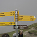 Grand Col Ferret: ausser Nebel ist fast nichts mehr zu erkennen