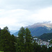 Blick hinunter auf St. Moritz