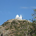 die Kapelle Agios Ioannis Theologou, jetzt von unten betrachtet