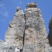 Torre Barancio versante della discesa a corda doppia