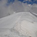 Auf der Schneekuppe, wenige Augenblicke vor dem Gipfeltriumph