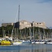 die Festung Vauban im Hafen von Antibes