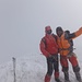 Gipfelfoto mit null Sicht auf dem Elbrus Ostgipfel