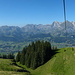 Alpstein-Panorama auf der Rückfahrt mit dem Sessellift.