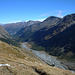 das Val Roseg vom "Höhenweg" - im Hintergrund Pontresina