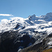 Panorama vom gesamten Talende des Val Roseg