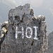 Was für ein freundliches Willkommen auf dem Garsellikopf! "Hoi" ist das typische Grusswort der Liechtensteiner.