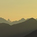Allgäuer Alpen bei Sonnenuntergang vom Latschenkopf aus.<br /><br />Le alpi dall`Algovia al tramonto, viste dal Latschenkopf.