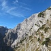 Die Watzmann-Ostwand ist vom Labl nicht gut einsehbar - vorgelagerte Schrofenrücken verdecken einen großen Teil der höchsten Ostalpenwand.