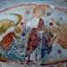 L'unico dipinto rimasto all'interno del tempio, raffigura il Cristo tra gli angeli