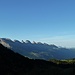 Blick auf die Churfirsten von der Alp Tesel