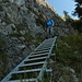 Abstieg über den Hernler Steig - auch dieser hat seine Leiter 