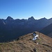 Marchspitze, Großer Krottenkopf, Öfnerspitze und Krottenspitze vom Rauheck