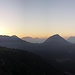 spettacolare alba in Val Cavargna salendo al Rifugio Croce di Campo