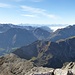 Blick in Richtung Schweiz, am Horizont mit Tödi, Glärnisch bis zum Alpstein