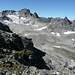 Blick auf vom Gletscher geformte Landschaft