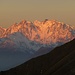 ...und Sonnenaufgang am Monte Rosa