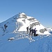 10.01.09: Ski- und Schneeschuhdepot kurz unterhalb des Schafreuter-Gipfels.