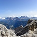Der Dibona Klettersteig, mit Sextner Dolomiten im Hintergrund.