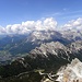 Cortina Basin mit Tofanen dahinter, von Cresta Bianca ausgesehen.