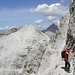 Unterwegs auf Dibona Klettersteig, zur Forcella und Cima Padeon(2862m).