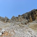 Ruckblick auf Sudwande des Vecio di Forame, von Forcella Bassa,2417m.