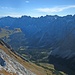 Blick über den Kleinen Ahornboden zur Hinterautal-Vomper-Kette (Karwendel-Hauptkette).