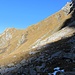 Rückblick auf den querenden Abstieg zum Fallenbacher See