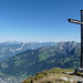 Gipfelkreuz Rautispitz mit wunderschöner Aussicht