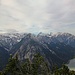 Föhn über dem Karwendel. Das markante Gipfelpaar rechts der Bildmitte: Sonnjoch und Schaufelspitze.