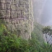 stimmungsvolle Tepui-Wand im Abstieg