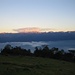 Sonnenaufgang über der Sierra La Culata in den Anden