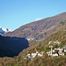 Blick talaufwärts ins Val Onsernone - im Vordergrund Russo