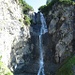 Wasserfall unter der Alp Sanaspans.