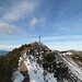 Blick von Frassengrat zurück zum Gipfel