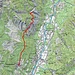Ungefähre Route Verdabbio-Fagola-Mont Alt 1012