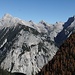 Blick rüber zu den selten besuchten Bergen von Moserkar+ Co.; von der Kaltwasserkarspitze kann man nur den Vorgipfel(P. 2660) erkennen