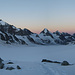 Morgenstimmung am Col de Charmotane mit Glacier d`Otemma