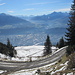 kurz unterhalb der Seegrube - Blick auf Innsbruck und das Tal, das zum Brenner führt