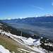 das Panorama von der Terrasse der Seegrube:<br />ganz links die Kitzbüheler Alpen, dann die Tuxer Alpen 