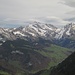 Wunderbare Sicht zum Alpstein von First aus