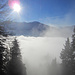 noch einmal legt sich Nebel über Innsbruck